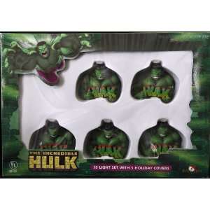  Incredible Hulk 10 Light Set with 5 Holiday Covers Patio 