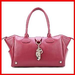 100% Genuine Leather Purse Shoulder Bag Handbag Satchel Love Heart 