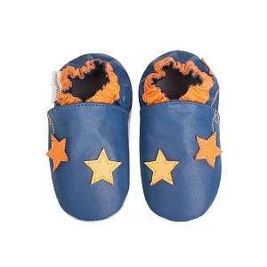   Momo Baby Soft Sole Baby Shoes   Stars Navy (0 6 months) Toys & Games