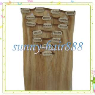   in Real human hair Extensions#18/613 mixed colors &70g New soft  