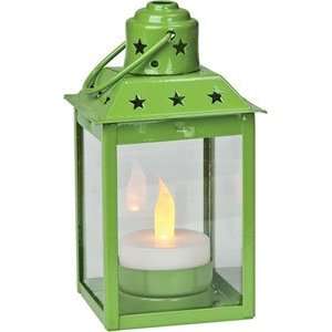    Chartreuse Green Little Star Hurricane Lantern: Home & Kitchen
