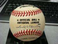 Hank Aaron Signed Autographed National League Baseball Braves  