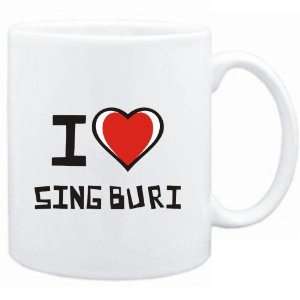  Mug White I love Sing Buri  Cities