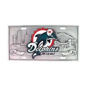  Miami Dolphins   3D NFL License Plate