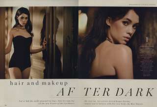 Astrid Berges Frisbey 6 pg GLAMOUR magazine feature, clippings  
