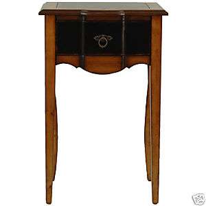 American Home Side End Table, Black/Cherry  
