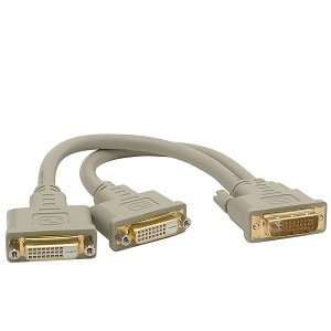  12 DVI D (M) to Dual DVI D (F) Video Splitter Cable w 