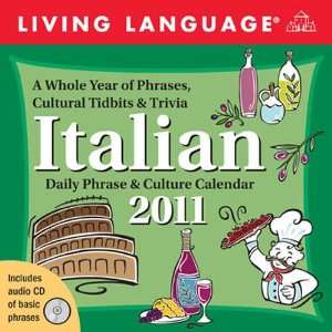  Italian Living Language Desk Calendar 2011 (with Audio CD 