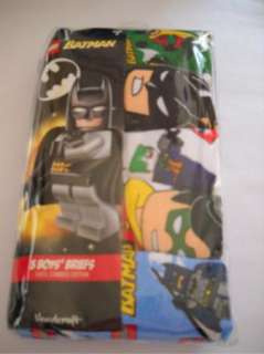 Batman LEGO Underwear Briefs 5 Pack Size 4 6 8  