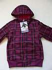 NEW Girls Transitional Winter Jacket 10 12 M Plaid Hood