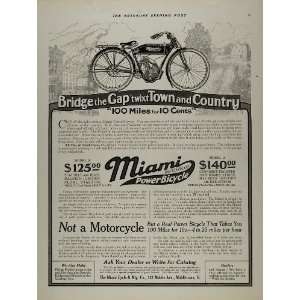 1915 Vintage Ad Miami Power Bicycle Bike Middletown OH 