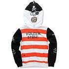 Volcom Boys Fear Pirate Red Full Zip Face Mask Hoodie