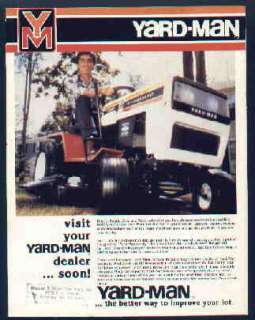Yard Man 14995 13785 Lawn & Garden Tractor + Brochure  