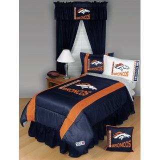 Denver Broncos Comforter Set 3 Pc Queen Full Bedding:  Home 