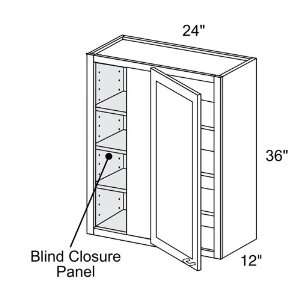   Left Hinge 36 In. High Blind Corner Wall Cabinet