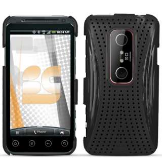 FOR NEW HTC EVO 3D PG86100 SPRINT SMARTPHONE BLACK XMATRIX ACCESSORY 