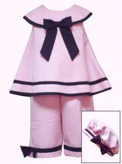 New Girls Rare Editions Pink Sailor Capri Easter Dress Clothes sz 6 