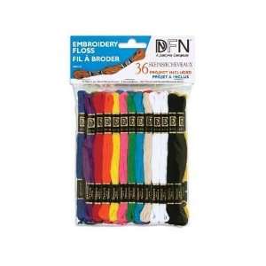   Floss (36 Skeins)   Assorted Primary Colors Arts, Crafts & Sewing