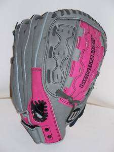 Wilson RHT F125 GP Pink/Grey 12.5 Softball Fielders Glove  