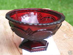 AVON CAPE COD RUBY RED CANDY DISH  