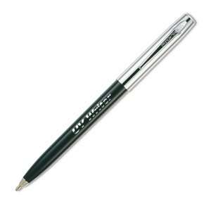   Chrome Cap, Black Plastic Barrel Pen w/Invisible Ink: Office Products
