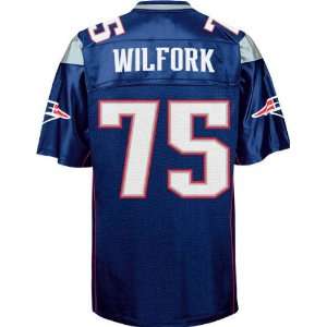  New England Patriots NFL Jerseys #75 Vince Wilfork BLUE 