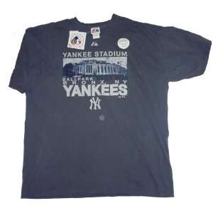  Yankees Box Seats MLB Majestic Stadium Tee Shirt Sports 