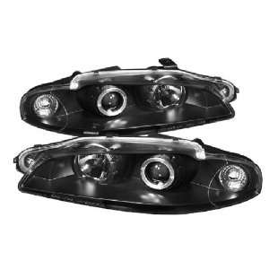    99 Halo Projector Headlights Black FREE SUPER WHITE BULB: Automotive