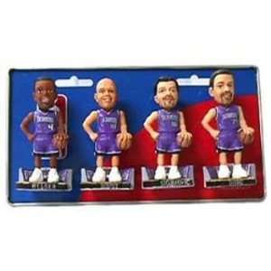  Sacramento Kings Road Jersey Mini Bobble Head Set: Sports 