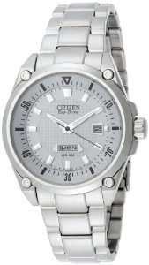   Citizen Mens BM5000 54A Eco Drive WR100 Stainless Steel Watch