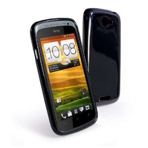  Tuff Luv Gel Skin case cover for HTC One S   Black Cell 