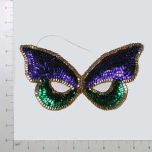  Mardi Gras Butterfly Mask Sequin Applique Toys & Games