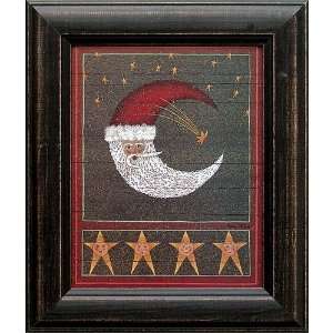  Crescent Moon Santa Print: Home & Kitchen