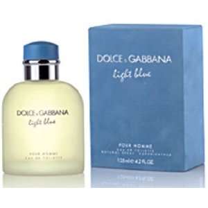 Light Blue By Dolce & Gabbana For Men Eau De Toilette Spray, 4.2 