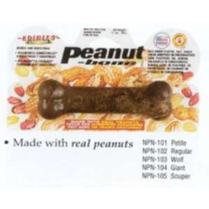  Healthy Edibles dog bone   Giant   Peanut: Pet Supplies