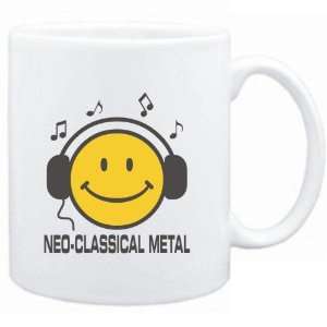 Mug White  Neo Classical Metal   Smiley Music  Sports 