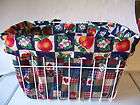 BICYCLE BASKET LINER APPLE BLOSSOM HEARTS CRUISERS
