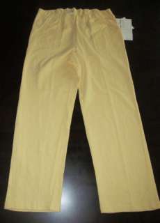 NEW Womens ONQUE CASUALS XL Golden Haze Yellow Sweat Casual Pants 