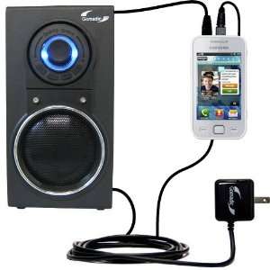   Speaker with Dual charger also charges the Samsung Wave 575