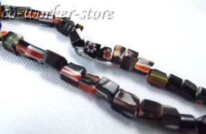 black coloured glass nugget loose Beads Strand 35  