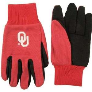  Oklahoma Sooners Mens Utility Work Gloves with NCCA 