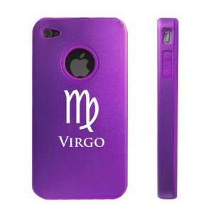   Purple D1105 Aluminum & Silicone Case Cover Horoscope Astrology Virgo
