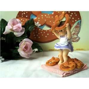  Fairy with Pretzels Kitchen Fairy Figurine: Home & Kitchen