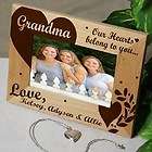 Personalized 4 x 6 Wood Picture Frame for Grandma, Nana, Mom or 