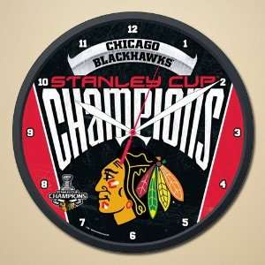 Chicago Blackhawks 2010 NHL Stanley Cup Champions 12 Round Wall Clock 