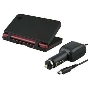  For Nintendo DSi XL/LL Silicone Black Case+Car Charger 