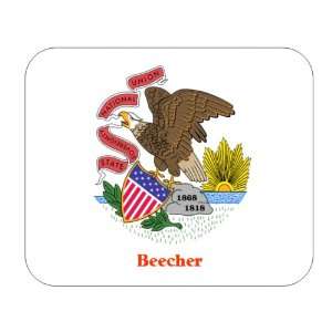  US State Flag   Beecher, Illinois (IL) Mouse Pad 