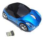 800dpi wireless blue car optical mouse usb receive 