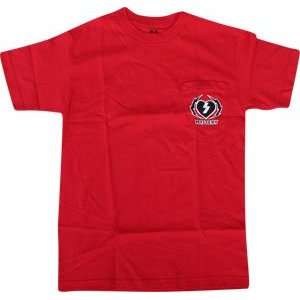 Mystery T Shirt Lightning [Large] Red Front Pocket 