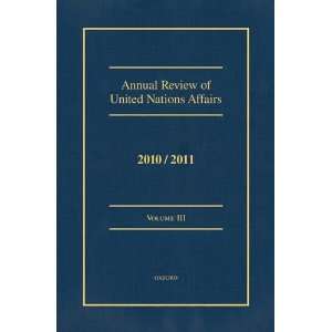   of United Nations Affairs 2010 2011 (9780199856039) Sauvant Books